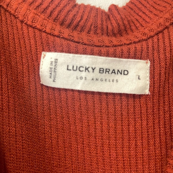 Lucky Brand Cross Sweater - Picture 2 of 2